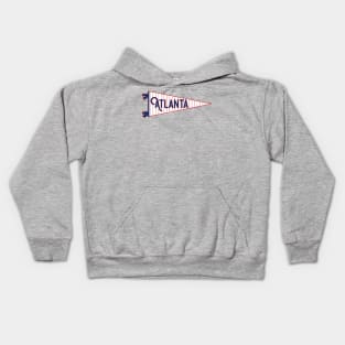 Atlanta Pinstripe Pennant Kids Hoodie